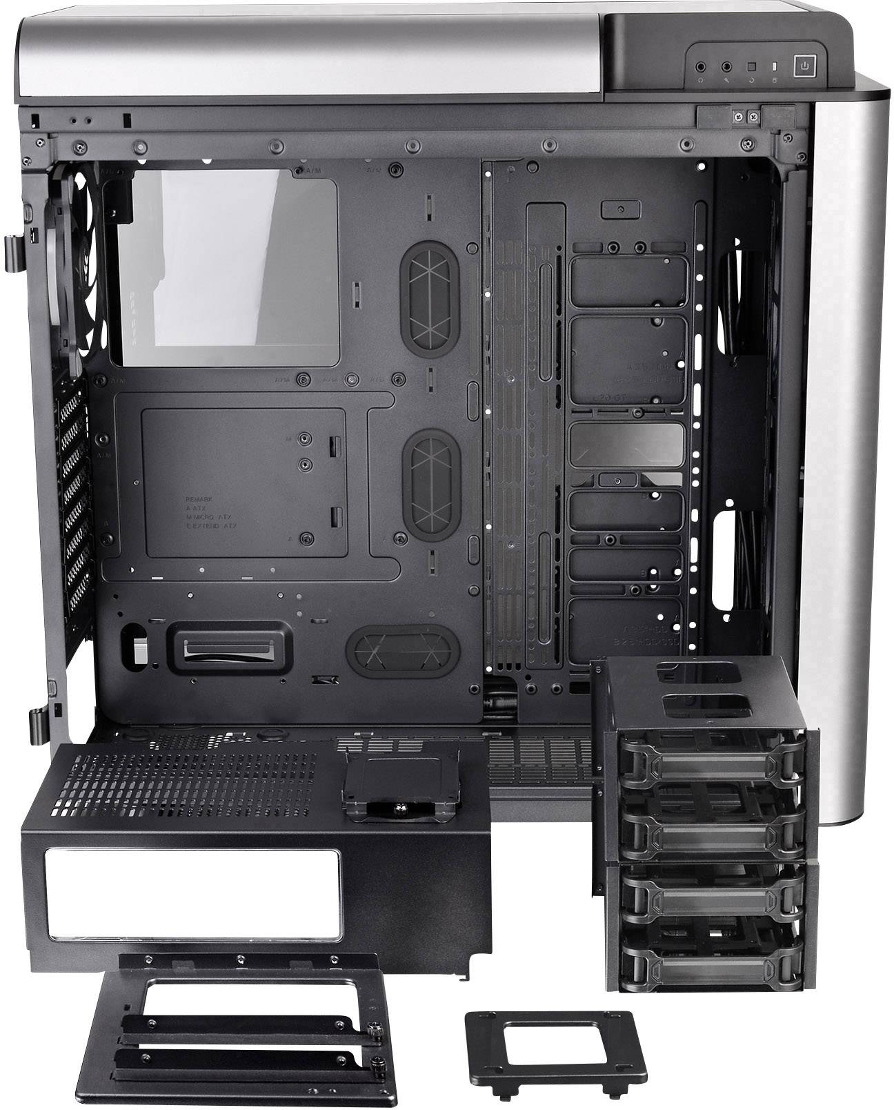 Thermaltake Level 20GT RGB Plus Full Tower PC-Gehäuse Schwarz 3 Vorinstallierte LED Lüfter, LCS Kompatibel, Seitenfenster