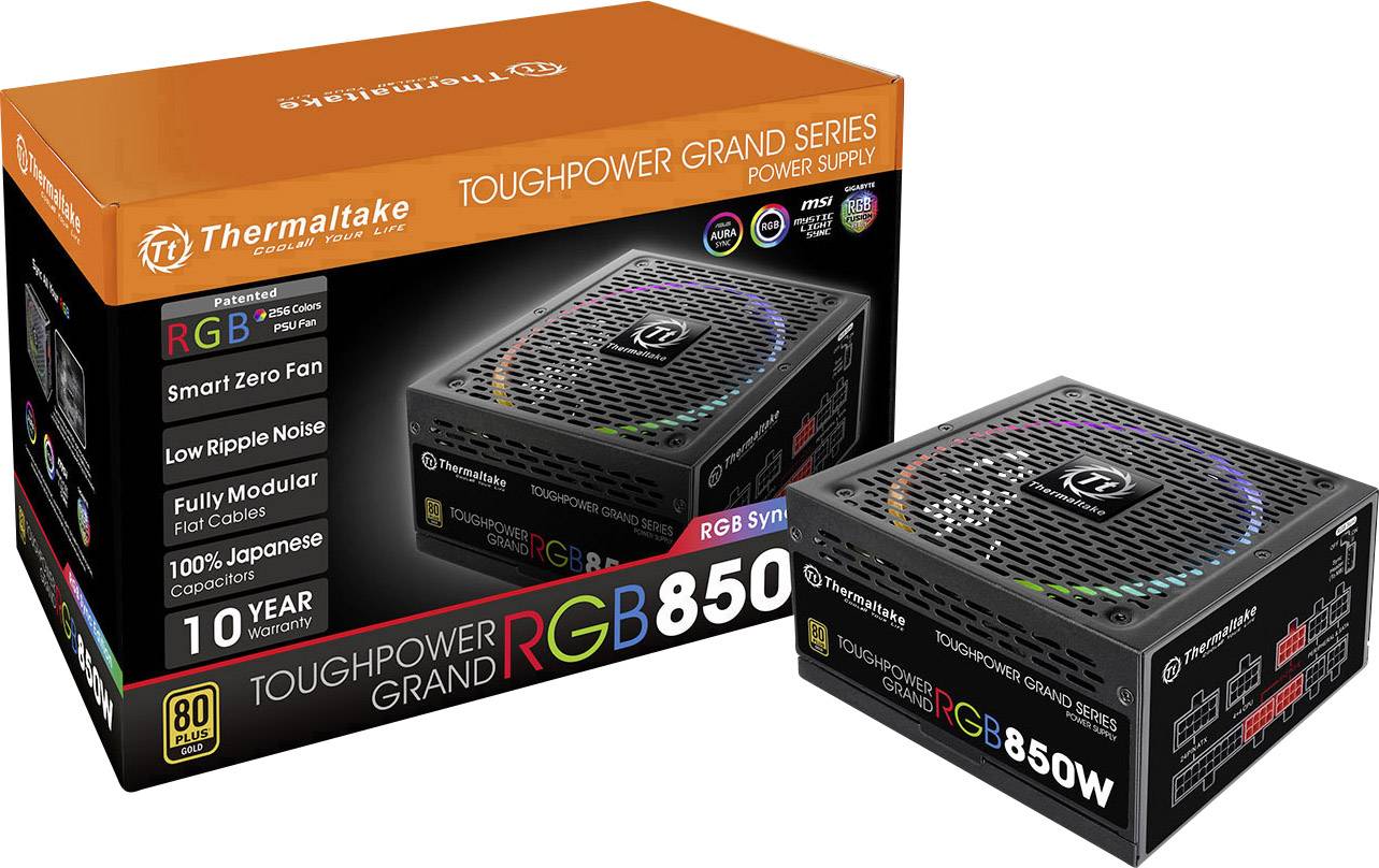 Thermaltake Toughpower Grand RGB Sync PC Netzteil 850 W ATX 80PLUS® Gold