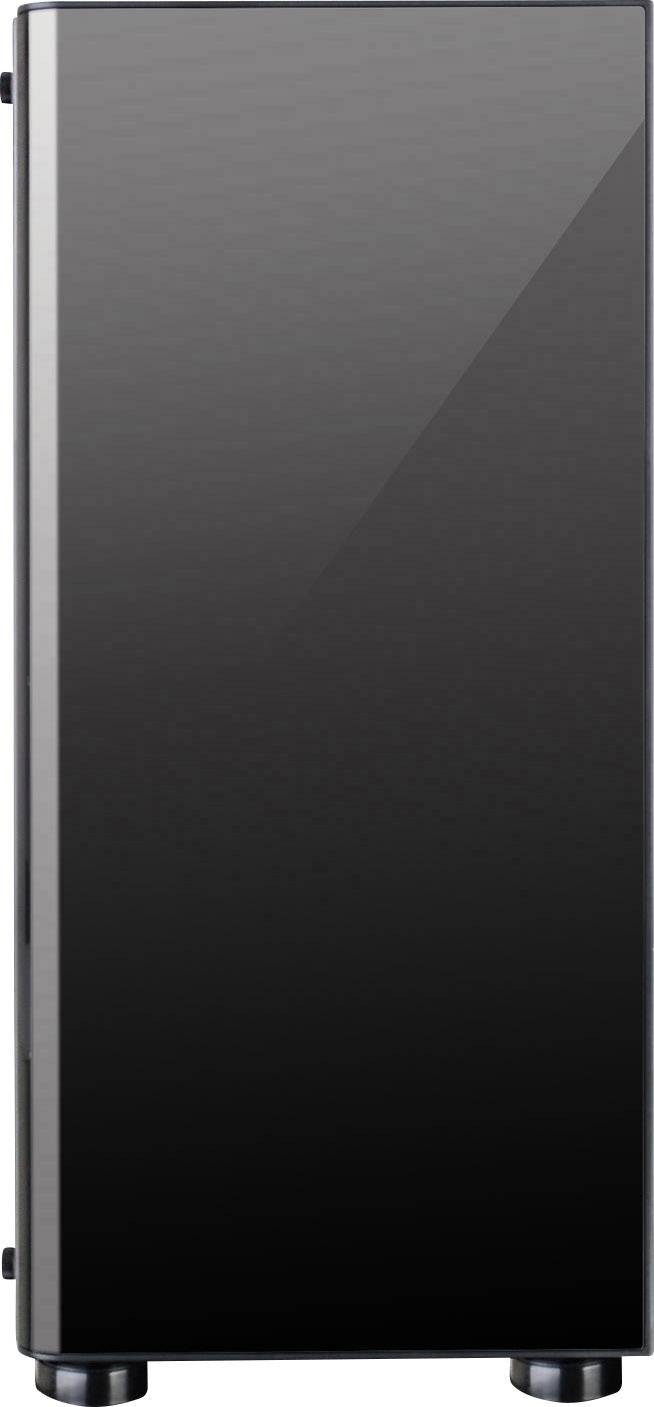 Thermaltake V200 Tempered Glass Midi-Tower PC-Gehäuse Schwarz 1 vorinstallierter Lüfter, Seitenfenster, Staubfilter, Werkzeugfreie Festplatteninsta
