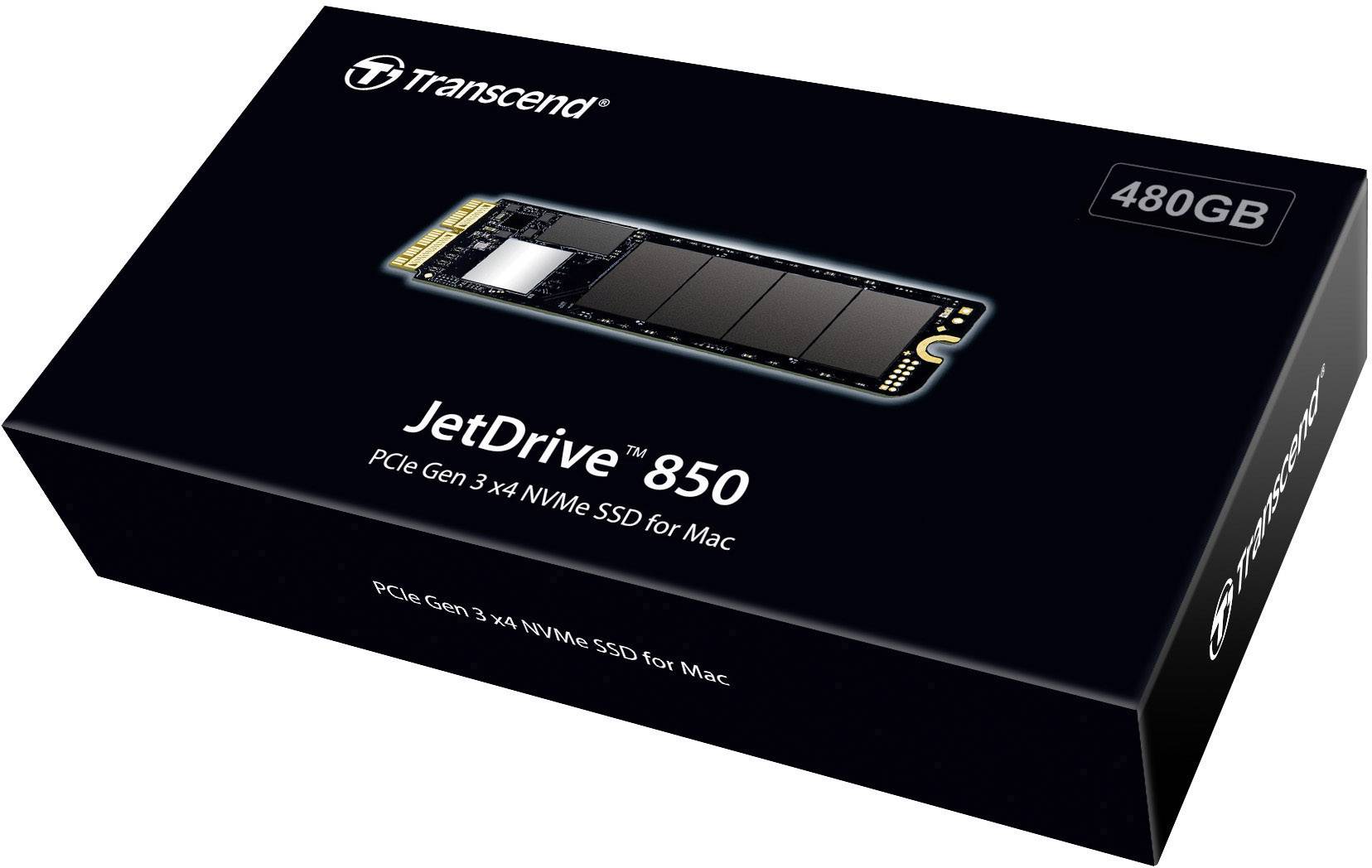 Transcend JetDrive™ 850 Mac 480 GB Interne M.2 PCIe NVMe SSD 2280 M.2 NVMe PCIe 3.0 x4 Retail TS480GJDM850