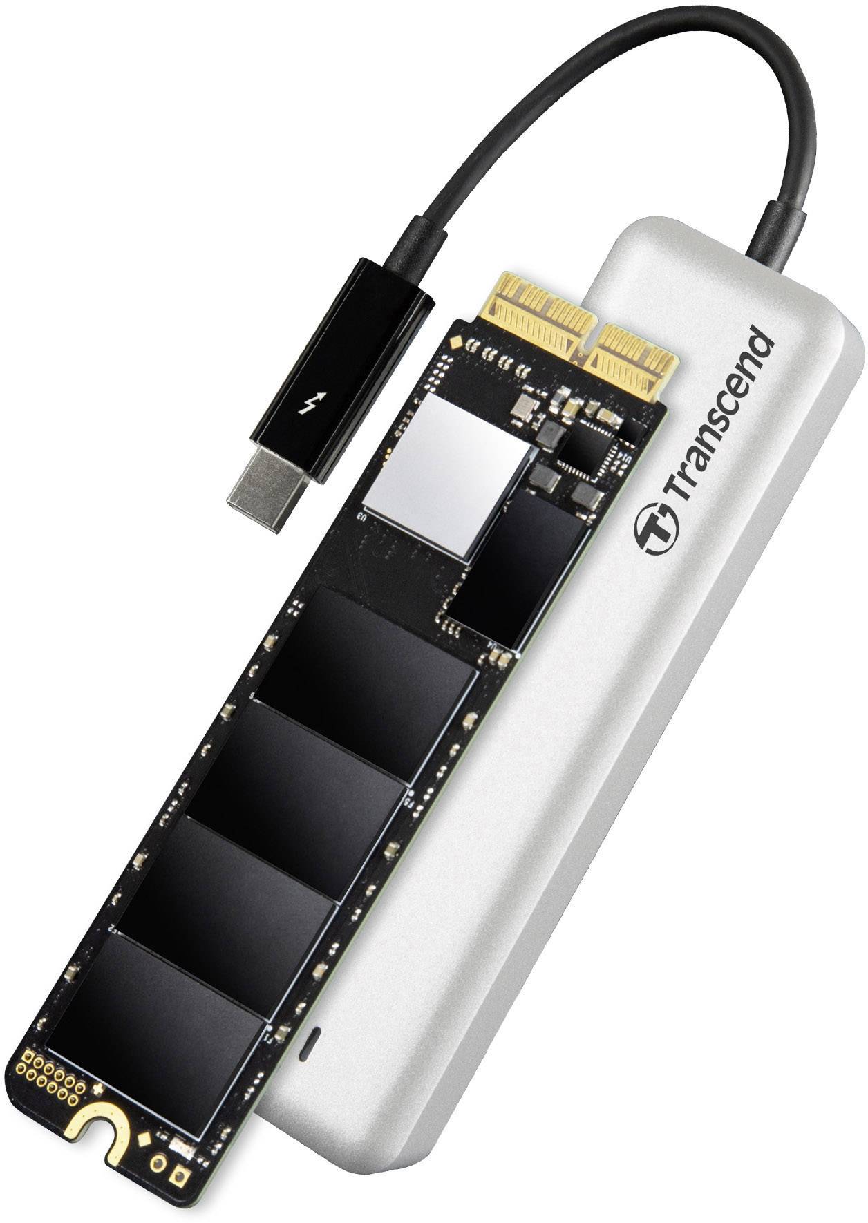 Transcend JetDrive™ 855 Mac 480 GB Externe SSD Thunderbolt 3 Silber TS480GJDM855