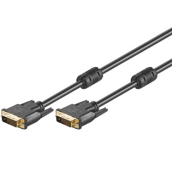 TECHly DVI Anschlusskabel 10.00 m Schwarz ICOC-DVI-811CF DVI-Kabel
