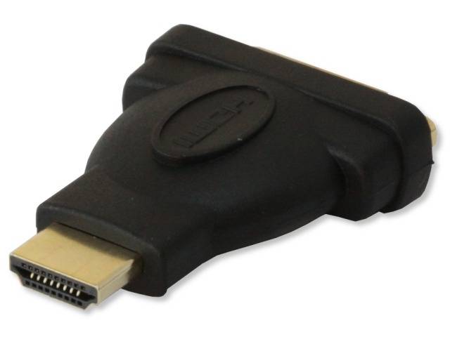 TECHly IADAP-HDMI-606 HDMI / DVI Adapter [1x HDMI-Stecker - 1x DVI-Buchse 24+1pol.] Schwarz