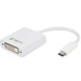 TECHly USB / DVI Adapter [1x USB-C™ Stecker - 1x DisplayPort Buchse] Weiß 15.00 cm