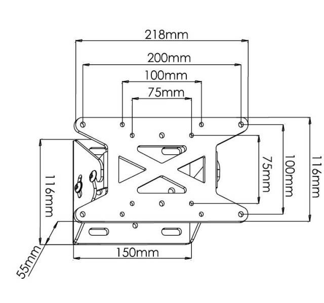 TECHly ICA-LCD-109 TV-Wandhalterung 33,0 cm (13") - 78,7 cm (31") Neigbar