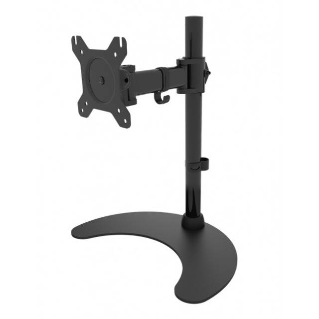 TECHly ICA-LCD-3400 Monitor-Standfuß 1 33,0 cm (13") - 68,6 cm (27") Schwarz Drehbar, Höhenverstellbar, Neigbar, Schwenkbar, Stand