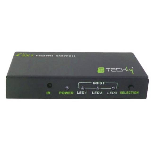 TECHly IDATA-HDMI-4K31 3 Port HDMI-Switch 1920 x 1080 Pixel