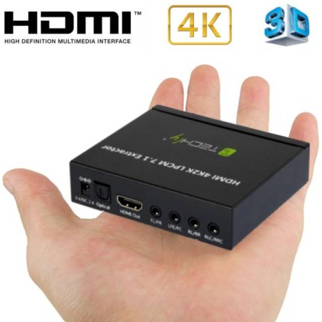 TECHly Audio Extraktor IDATA-HDMI-EA74K [HDMI - HDMI, Toslink, Klinke] 1920 x 1080 Pixel