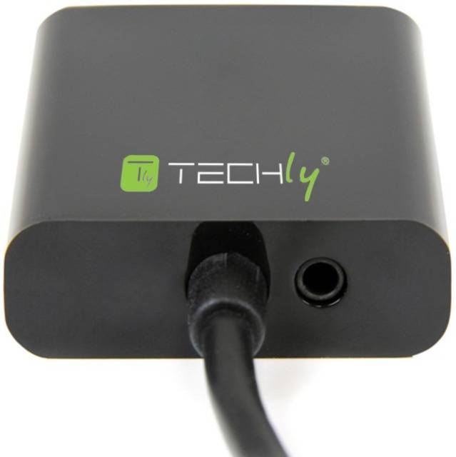 TECHly - Videokonverter - HDMI - VGA - Schwarz