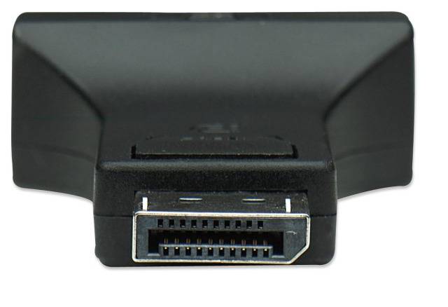 TECHly IADAP-DSP-229 DisplayPort / DVI Adapter [1x DisplayPort Stecker - 1x DVI-Buchse 24+5pol.] Schwarz