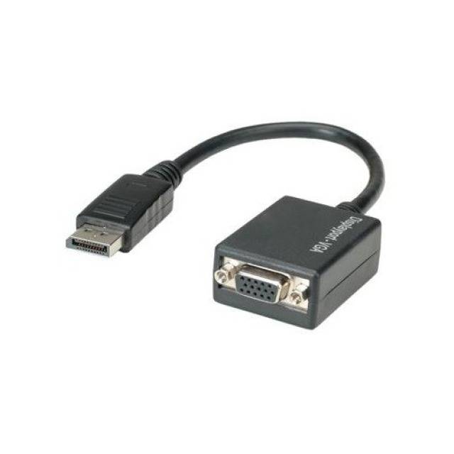 TECHly IADAP-DSP-250 DisplayPort / VGA Adapter [1x DisplayPort Stecker - 1x VGA-Buchse] Schwarz