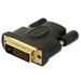 TECHly IADAP-DVI-HDMI-F DVI / HDMI Adapter [1x DVI-Stecker 24+1pol. - 1x HDMI-Buchse] Schwarz