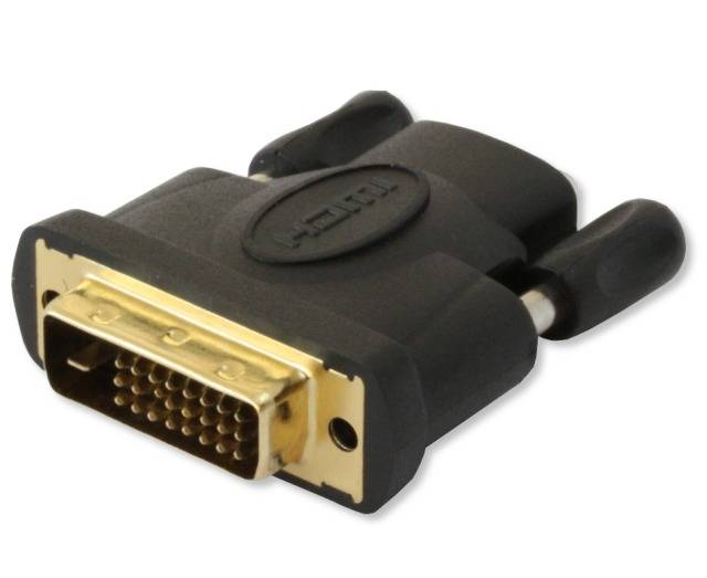 TECHly IADAP-DVI-HDMI-F DVI / HDMI Adapter [1x DVI-Stecker 24+1pol. - 1x HDMI-Buchse] Schwarz