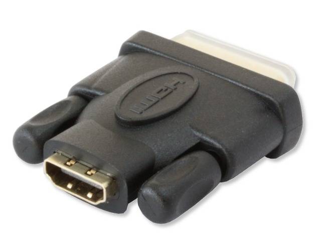 TECHly IADAP-DVI-HDMI-F DVI / HDMI Adapter [1x DVI-Stecker 24+1pol. - 1x HDMI-Buchse] Schwarz