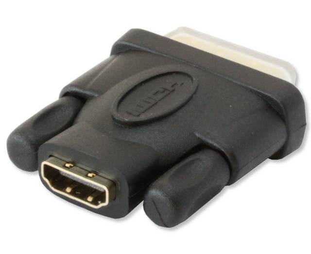 TECHly IADAP-HDMI-651 HDMI / DVI Adapter [1x HDMI-Stecker - 1x DVI-Stecker 18+1pol.] Schwarz