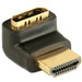 TECHly IADAP-HDMI-L HDMI Adapter [1x HDMI-Stecker - 1x HDMI-Buchse] Schwarz