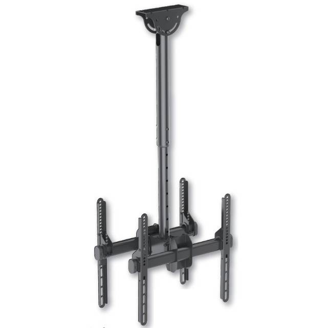 TECHly ICA-CPLB-944D Dual TV-Deckenhalterung 81,3 cm (32") - 132,1 cm (52") Neigbar, Schwenkbar