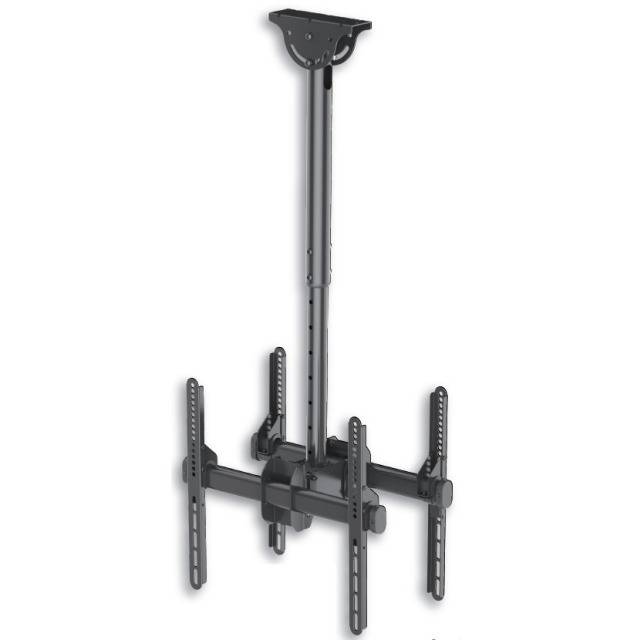 TECHly ICA-CPLB-944D Dual TV-Deckenhalterung 81,3 cm (32") - 132,1 cm (52") Neigbar, Schwenkbar