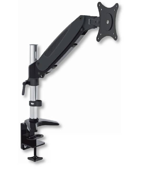 TECHly Tubular Gas - Befestigungskit (Spannbefestigung für Tisch, Tischmontage) - für Monitor - glänzend schwarz (15"-27