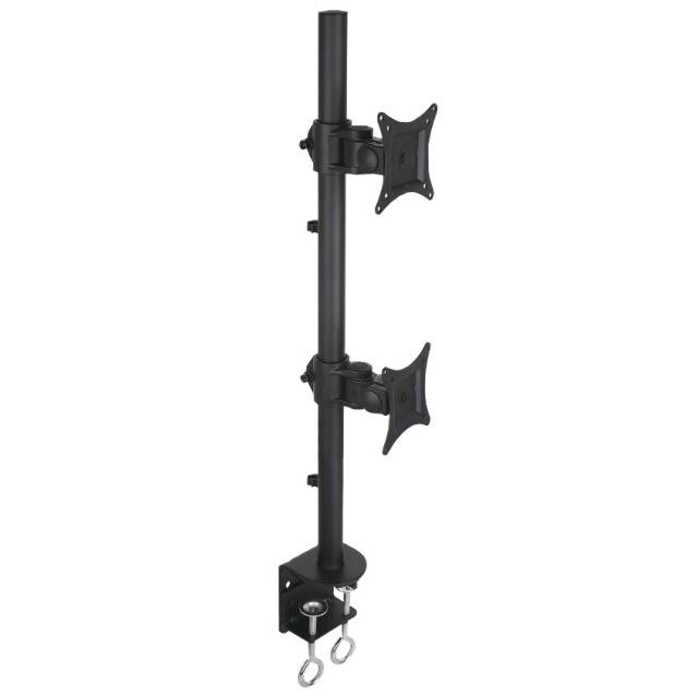 TECHly ICA-LCD-350-D Monitor-Tischhalterung 2 33,0cm (13") - 68,6cm (27") Schwarz Drehbar, Höhenverstellbar, Neigbar, Schwenkbar