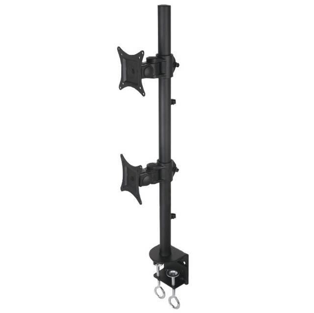 TECHly - Befestigungskit für 2 Monitore - Schwarz - Bildschirmgröße: 33-68.6 cm (13"-27")