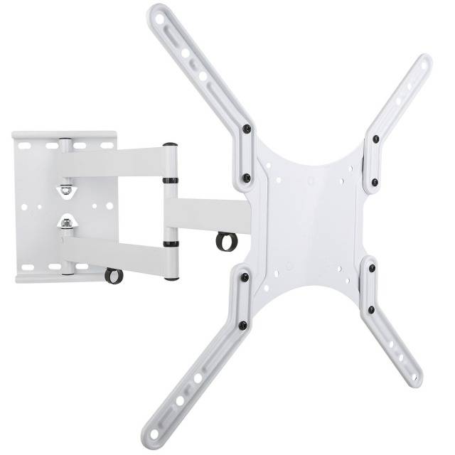 TECHly - Klammer für LCD TV (Ultra-dünn) - weiß - Bildschirmgröße: 58.4-139.7 cm (23"-55")