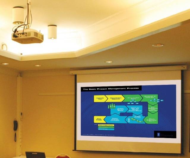 TECHly ICA-PM-100WH Beamer-Deckenhalterung Neigbar, Drehbar Boden-/Deckenabstand (max.): 218 mm Weiß