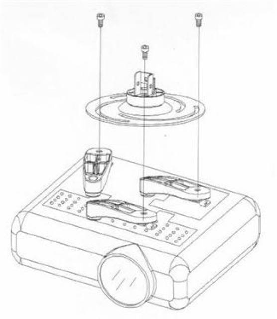 TECHly ICA-PM-102XL Beamer-Deckenhalterung Neigbar Boden-/Deckenabstand (max.): 1020 mm Silber
