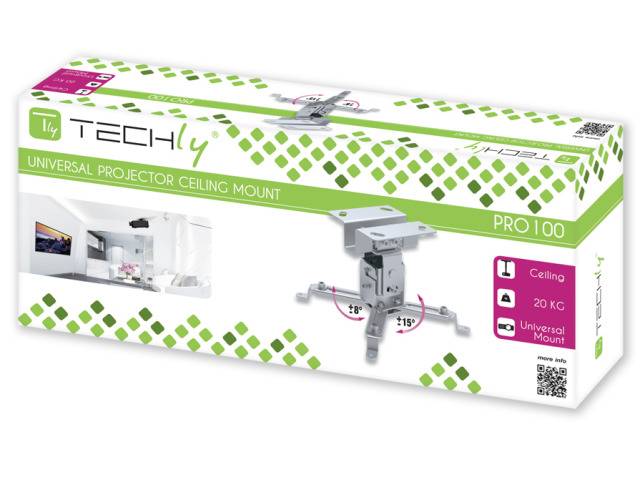 TECHly - Klammer - für Projektor - Stahl - Silber