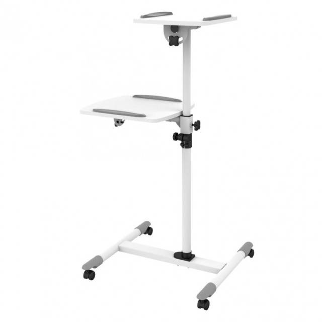 TECHly ICA-TB-TPM-6 Beamer-Rollwagen Neigbar Boden-/Deckenabstand (max.): 1100 mm Weiß