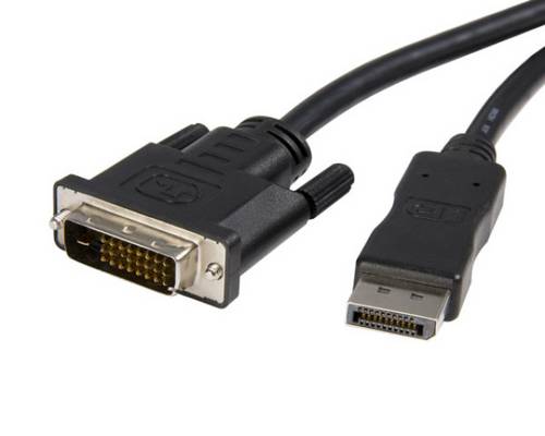 DisplayPort / DVI Anschlusskabel 3.00m Schwarz [1x DisplayPort Stecker - 1x DVI-Stecker 24+1p
