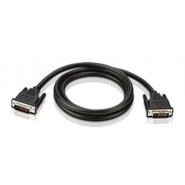 TECHly DVI Anschlusskabel 1.80 m Schwarz ICOC-DVI-8100 DVI-Kabel