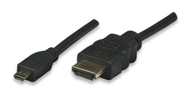 TECHly HDMI Anschlusskabel 3.00 m Schwarz ICOC-HDMI-4-AD3