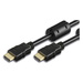 TECHly HDMI Anschlusskabel 2.00m ICOC-HDMI-FR-020 mit Ferritkern Schwarz [1x HDMI-Stecker - 1x HDMI-Stecker]