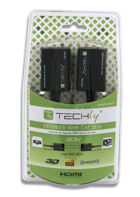 TECHly IDATA-EXT-E30D HDMI® Extender (Verlängerung) über Netzwerkkabel RJ45 30 m