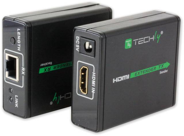 TECHly IDATA-EXT-E70 HDMI® Extender (Verlängerung) über Netzwerkkabel RJ45 60m