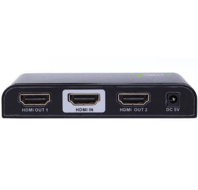 TECHly IDATA-HDMI2-4K2 2 Port HDMI-Splitter 3840 x 2160 Pixel Schwarz