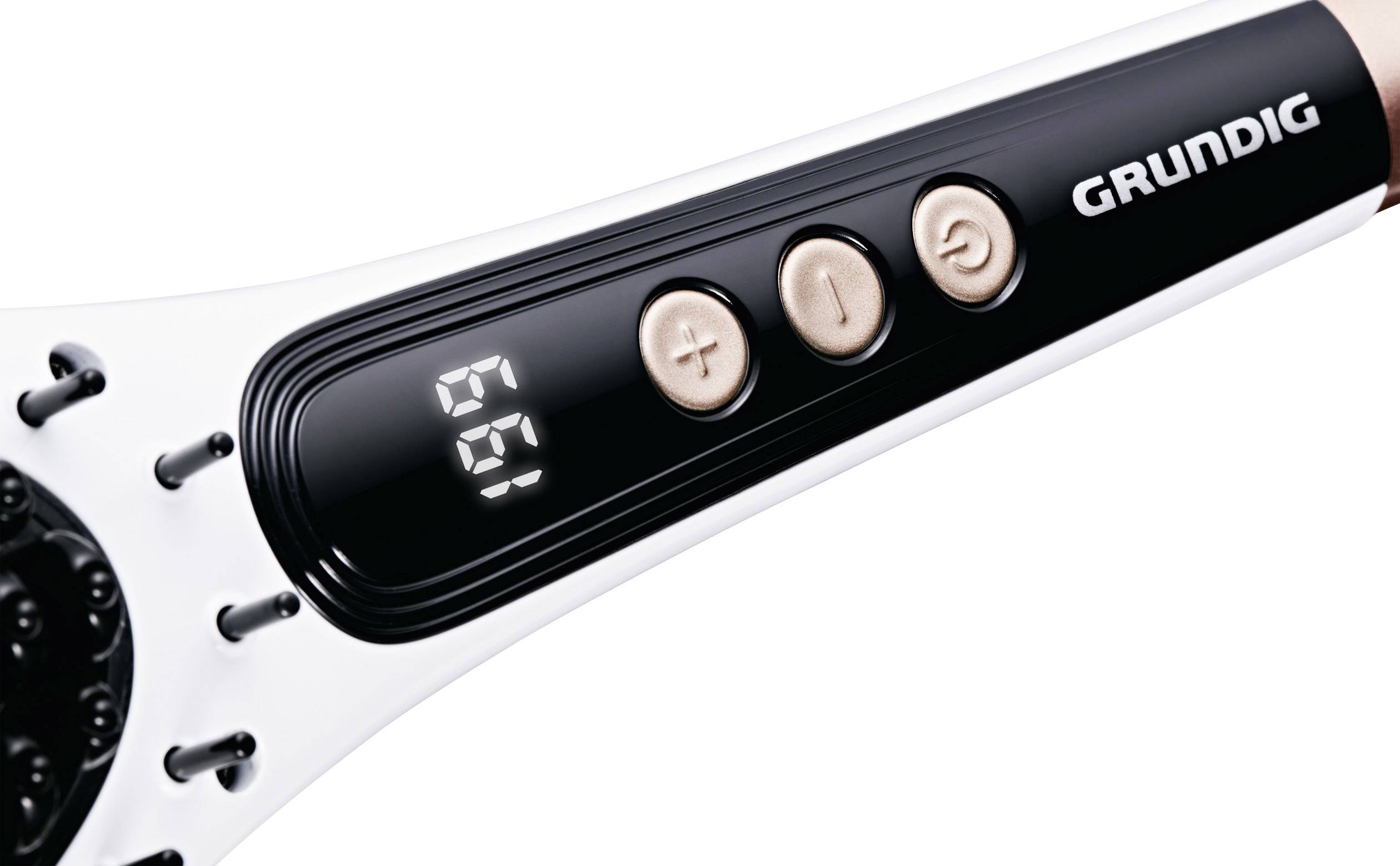 Grundig HB 5850 Glättungsbürste Weiß, Rot-Gold