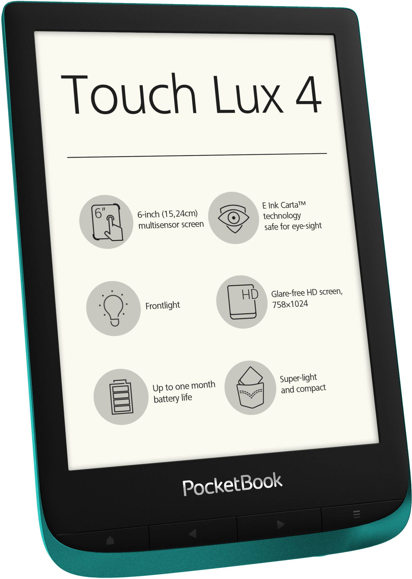PocketBook Touch Lux 4 eBook-Reader 15.2cm (6.0 Zoll) Emerald