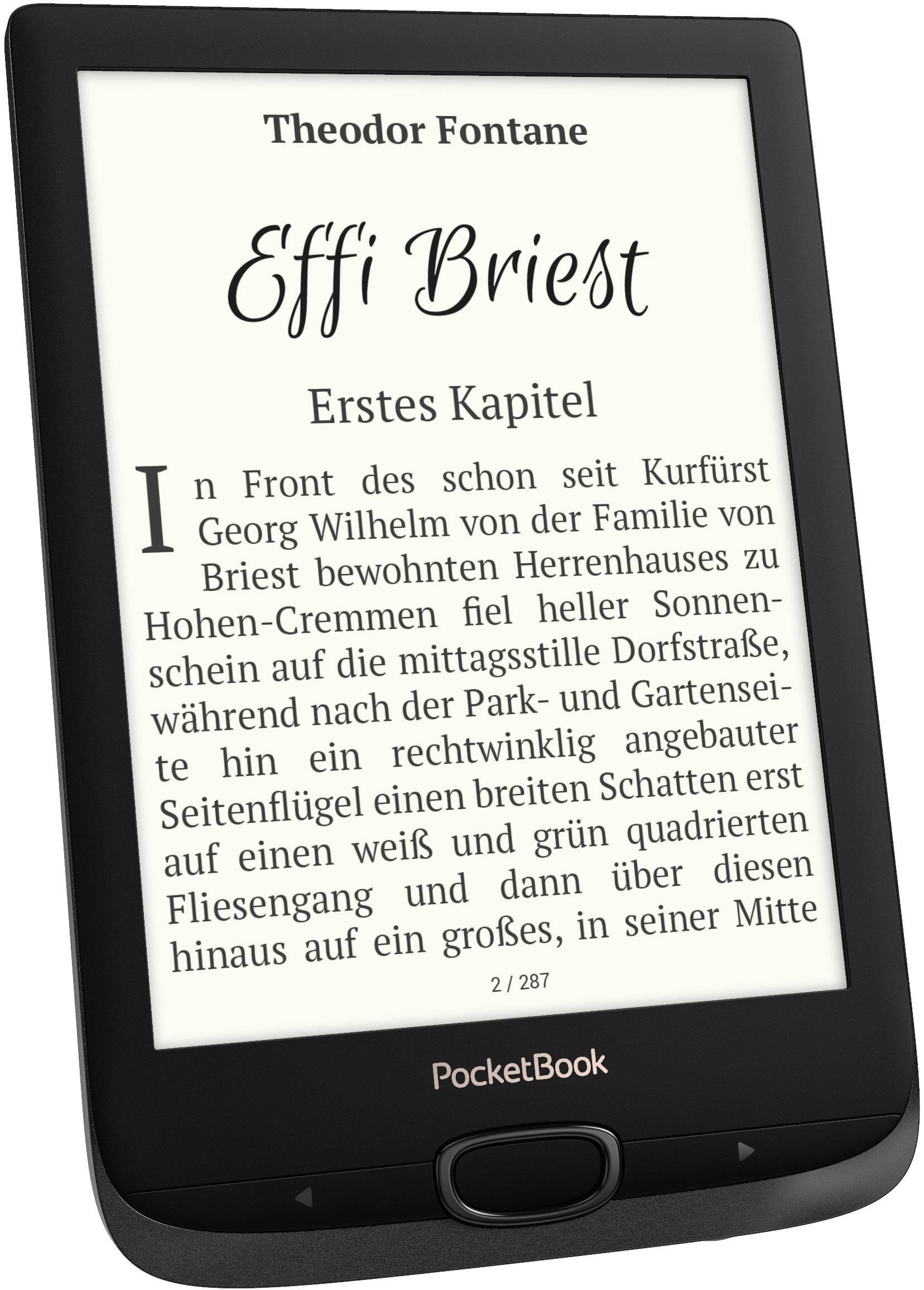 PocketBook Basic Lux 2 eBook-Reader 15.2cm (6.0 Zoll) Schwarz, Silber