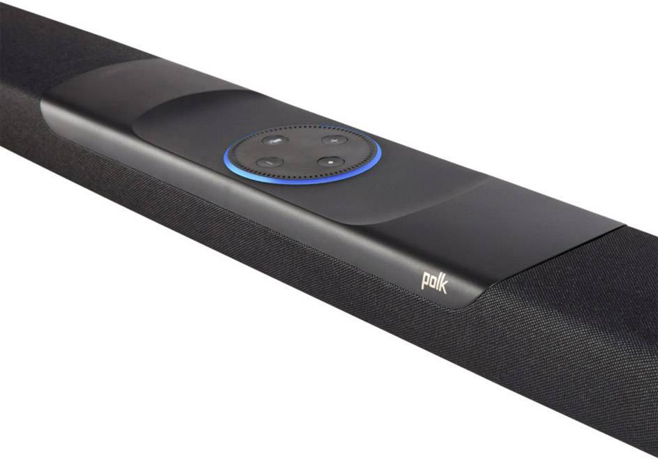 Polk Audio Commandbar Soundbar Schwarz Bluetooth®, inkl. kabellosem Subwoofer, Sprachsteuerung, WLAN