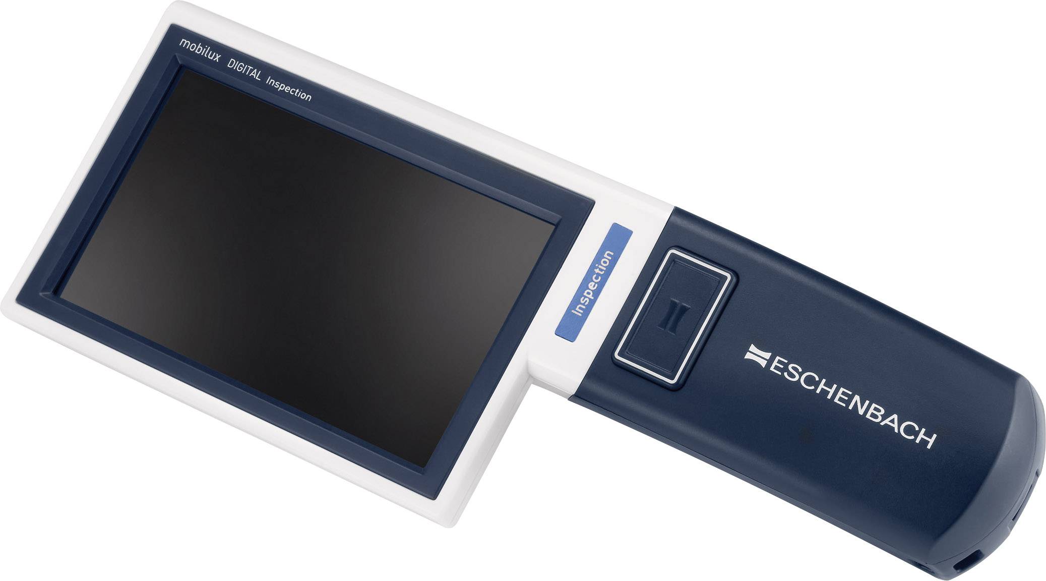 Eschenbach 1651101 mobilux® DIGITAL Inspection Messlupe mit Beleuchtung Vergrößerungsfaktor: 15 x Blau, Weiß