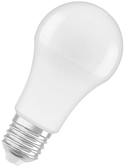Eine weiße LED-Glühbirne mit E27-Sockel, geeignet für Standard-Lampenfassungen. Energiesparend und umweltfreundlich.
