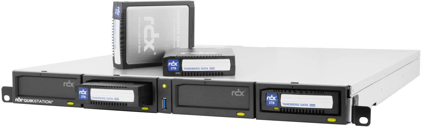 Tandberg RDX QuikStation 4 4-dock 1GbE-attached 1U Rackmount RDX