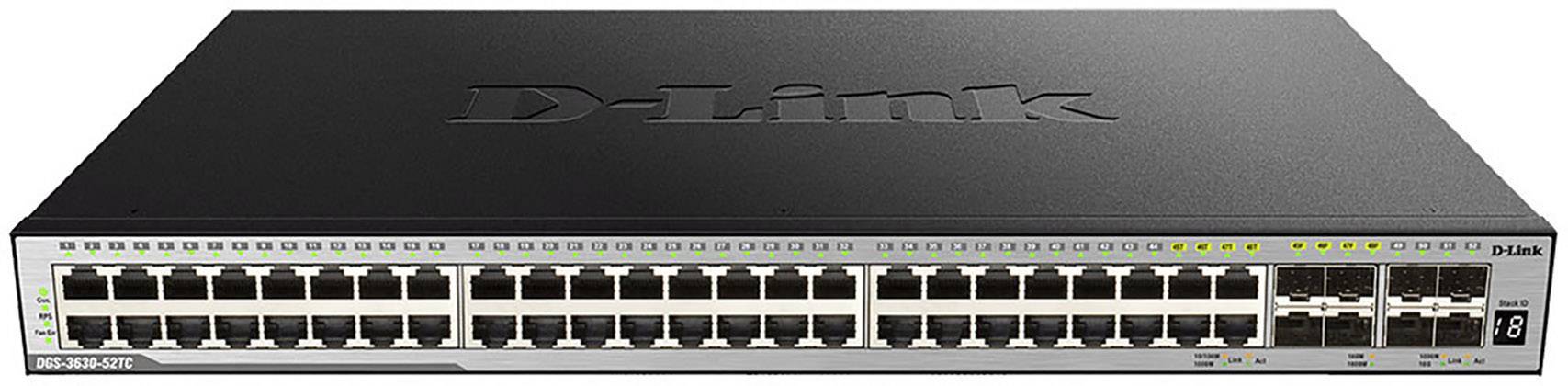 D-Link D-LINK 52-Port Layer 3 Gigabit PoE Stack Netzwerk Switch
