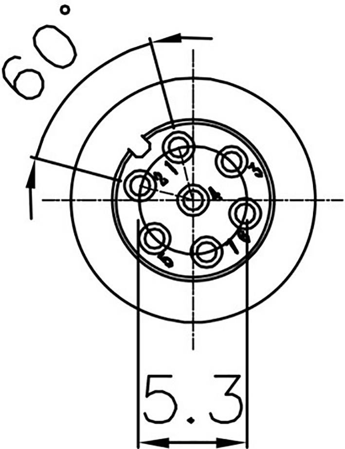 Lutronic 0260 07 Rundsteckverbinder Kupplung, gerade Gesamtpolzahl: 7 1St.