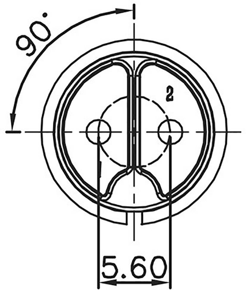 Lutronic 0251 02 Rundsteckverbinder Stecker, gerade Gesamtpolzahl: 2 1St.