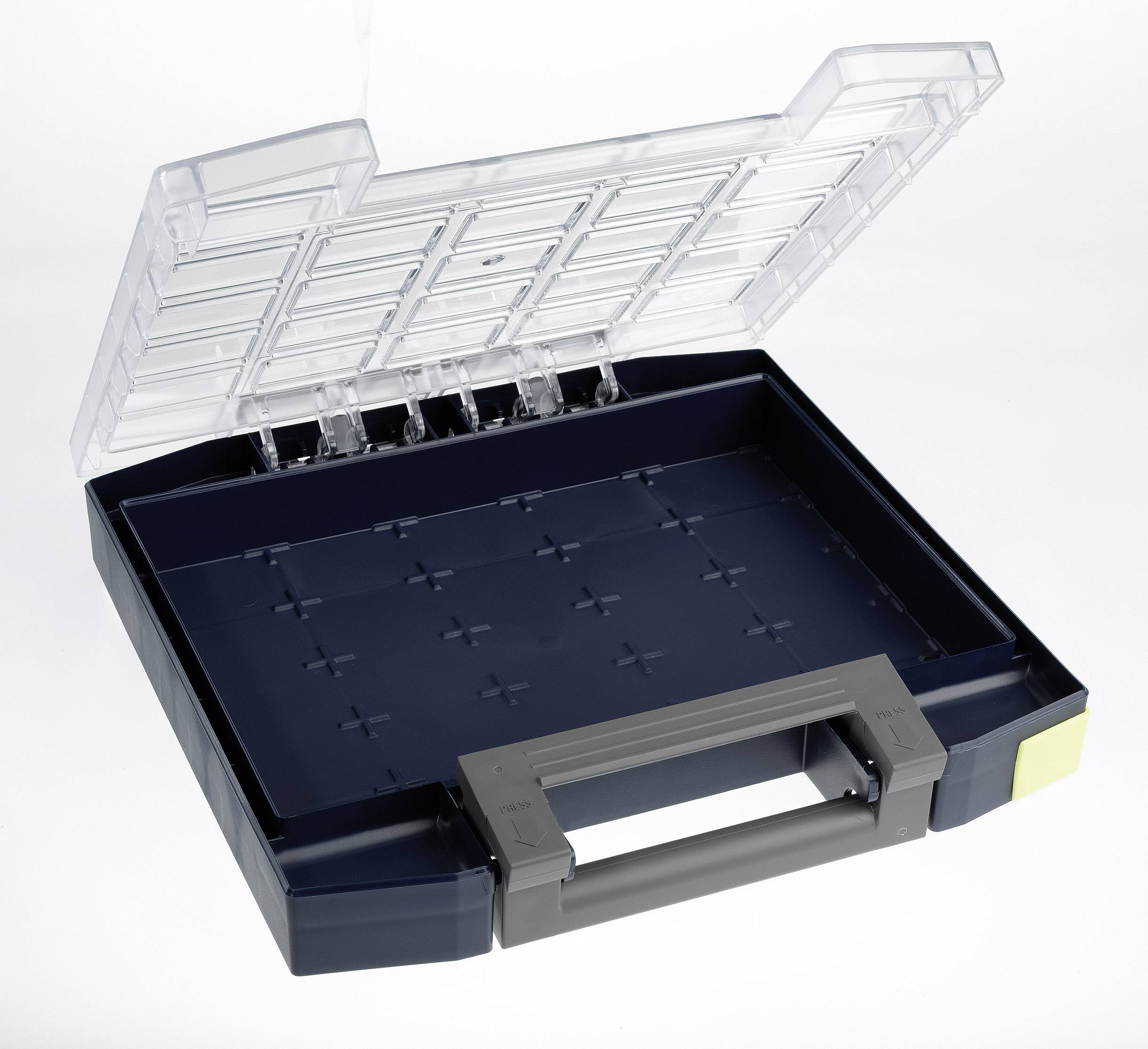 raaco Boxxser 55 5x5-0 Sortimentskoffer (B x H x T) 298 x 55 x 284 mm Anzahl Fächer: 0 Inhalt 1 St.