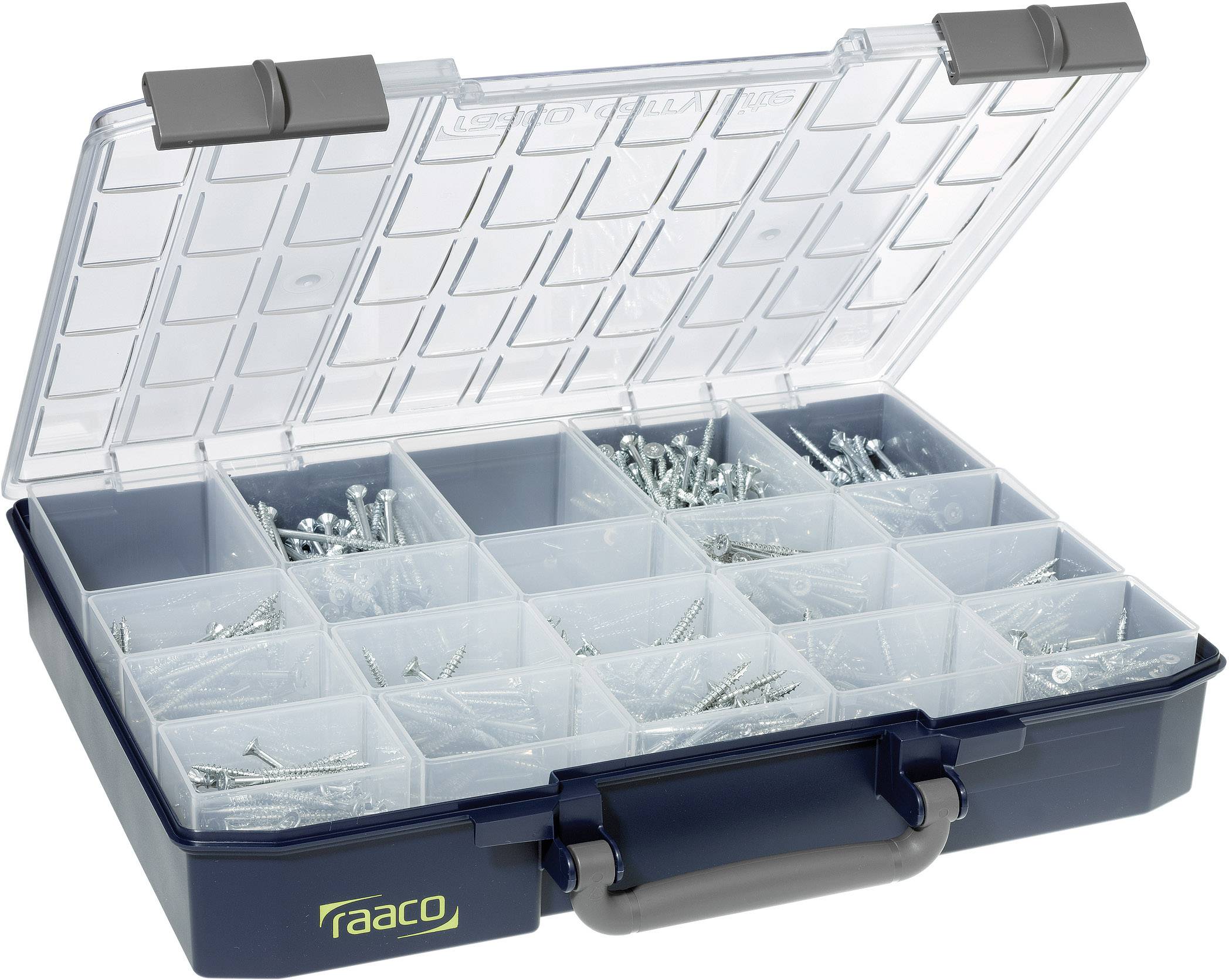 Raaco CarryLite 80 5x10-20 Sortimentskoffer (B x H x T) 413 x 79 x 330mm Anzahl Fächer: 20 Inhalt 1St.