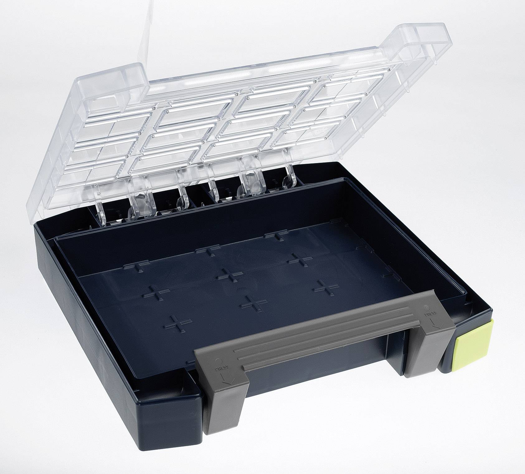 raaco Boxxser 55 4x4-0 Sortimentskoffer (B x H x T) 241 x 55 x 225 mm Anzahl Fächer: 0 Inhalt 1 St.